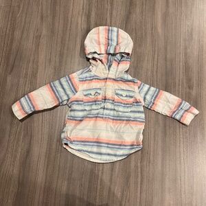Carter’s Baby Boy Hooded Striped Shirt – 12 Months